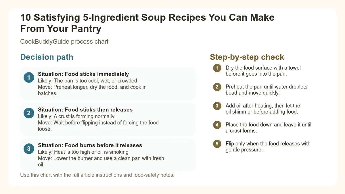 Process chart for 10 Satisfying 5-Ingredient Soup Recipes You Can Make From Your Pantry