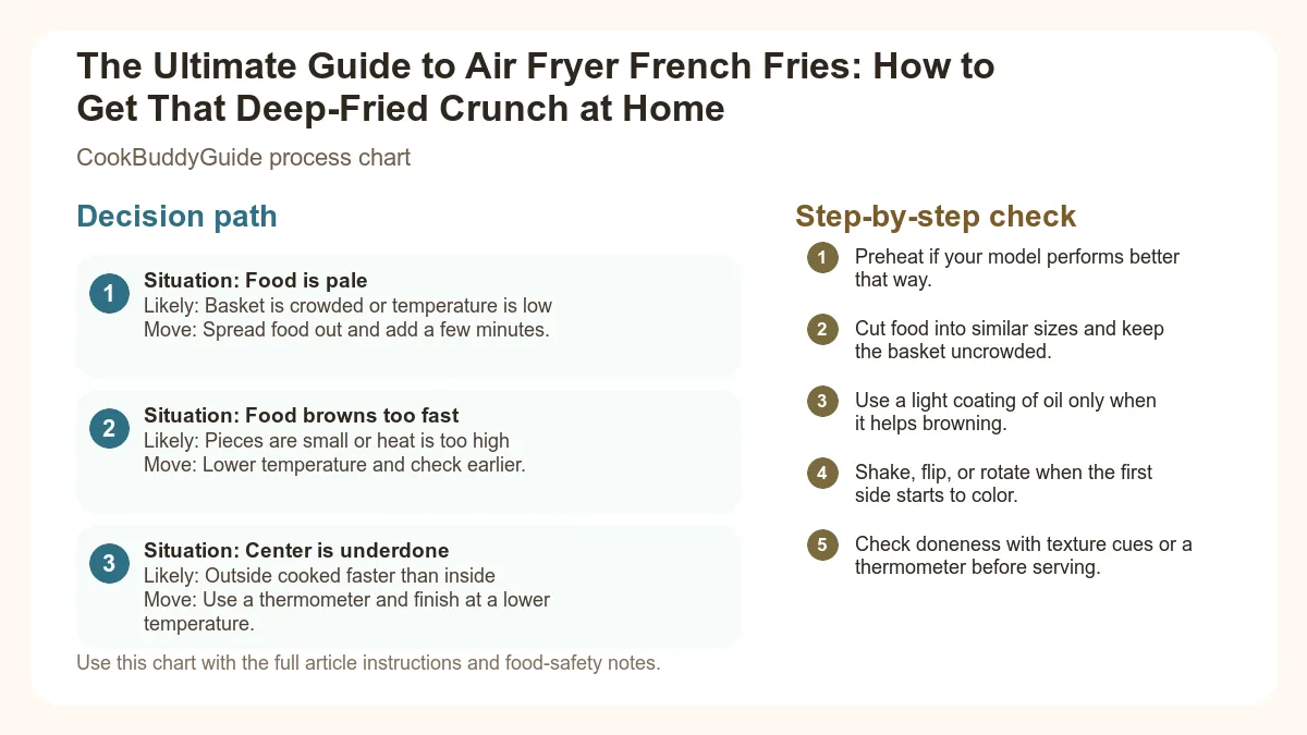 Process chart for The Ultimate Guide to Air Fryer French Fries: How to Get That Deep-Fried Crunch at Home