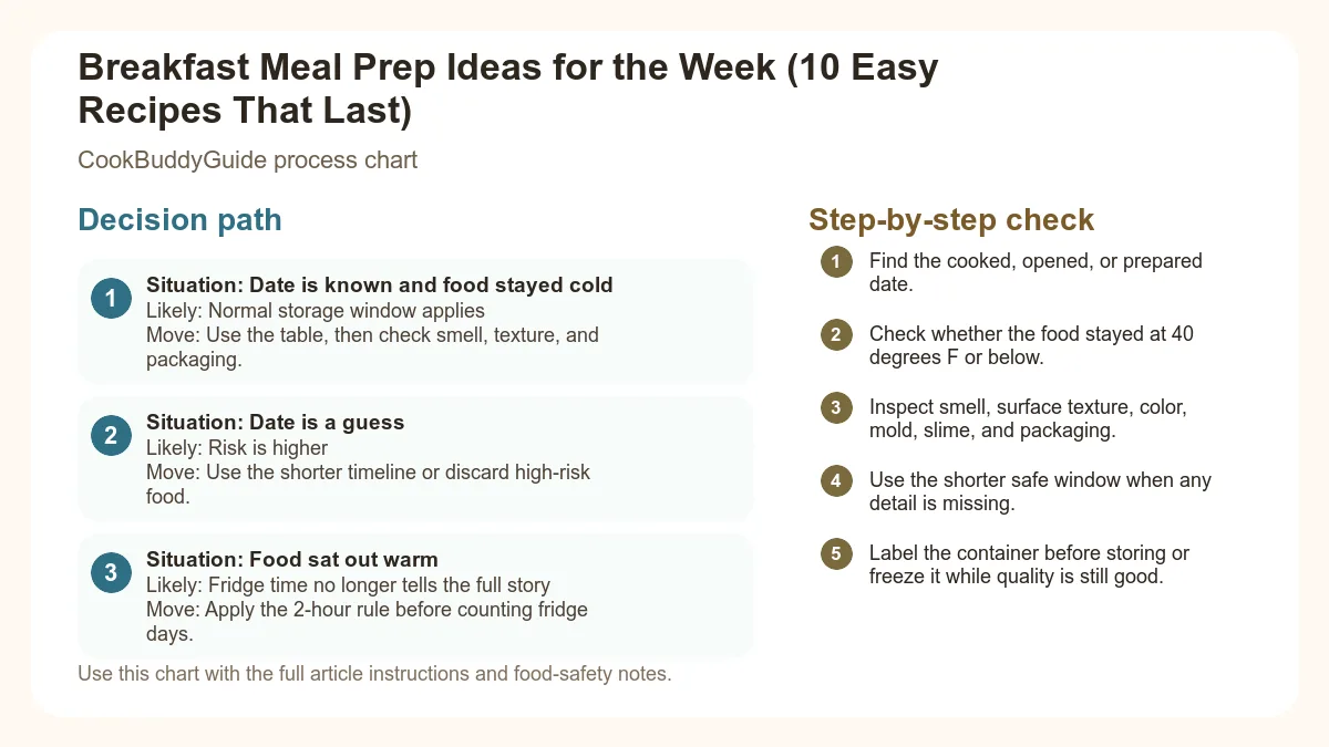 Process chart for Breakfast Meal Prep Ideas for the Week (10 Easy Recipes That Last)