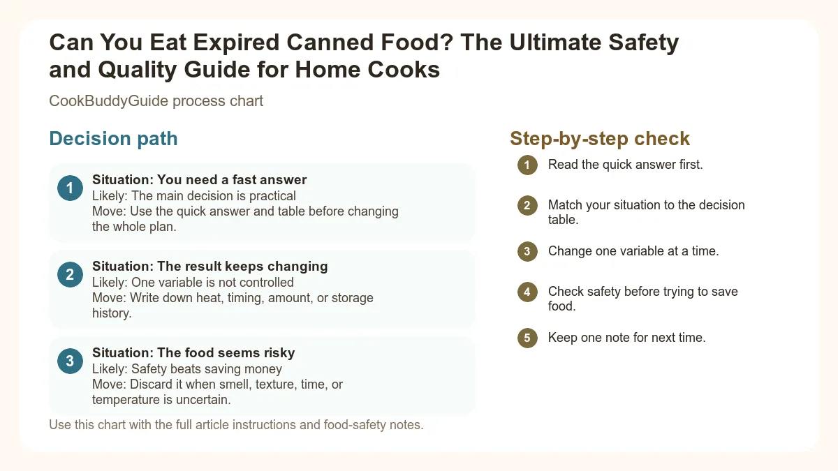 Process chart for Can You Eat Expired Canned Food? The Ultimate Safety and Quality Guide for Home Cooks