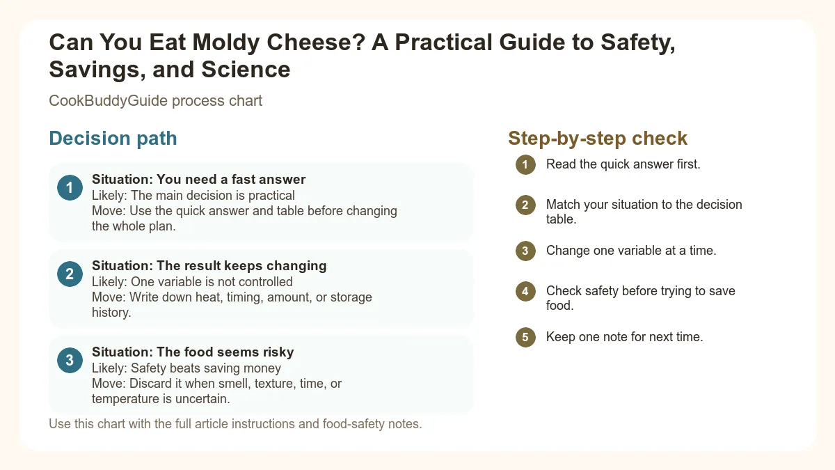 Process chart for Can You Eat Moldy Cheese? A Practical Guide to Safety, Savings, and Science