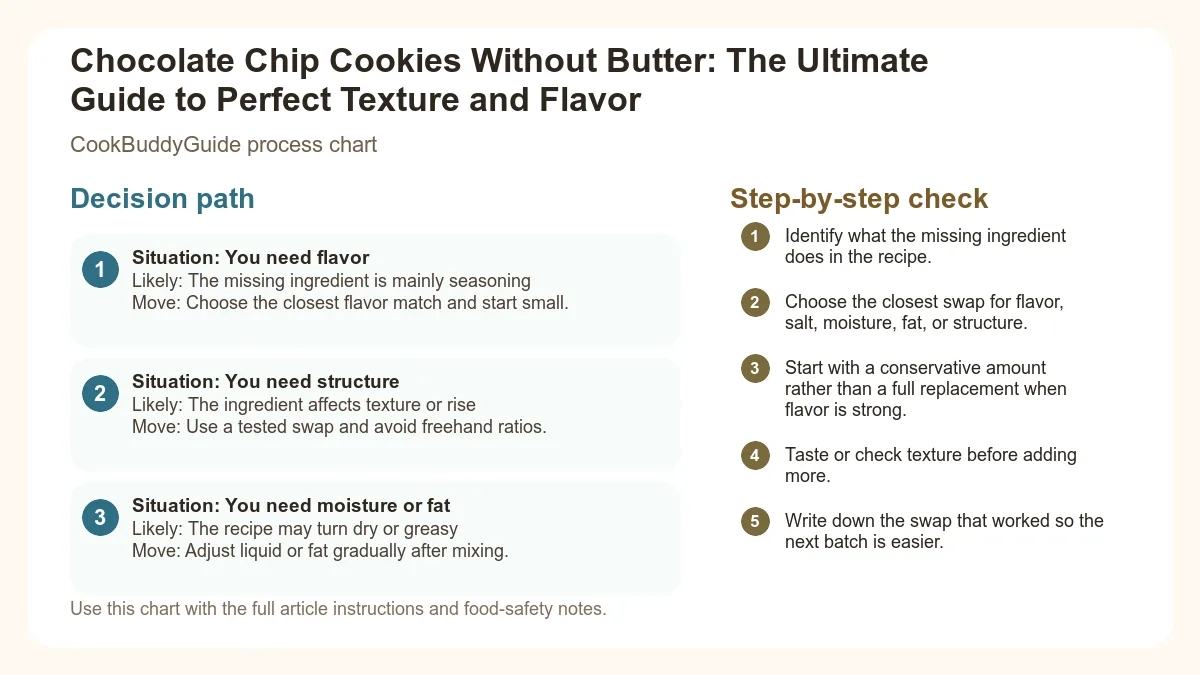 Process chart for Chocolate Chip Cookies Without Butter: The Ultimate Guide to Perfect Texture and Flavor