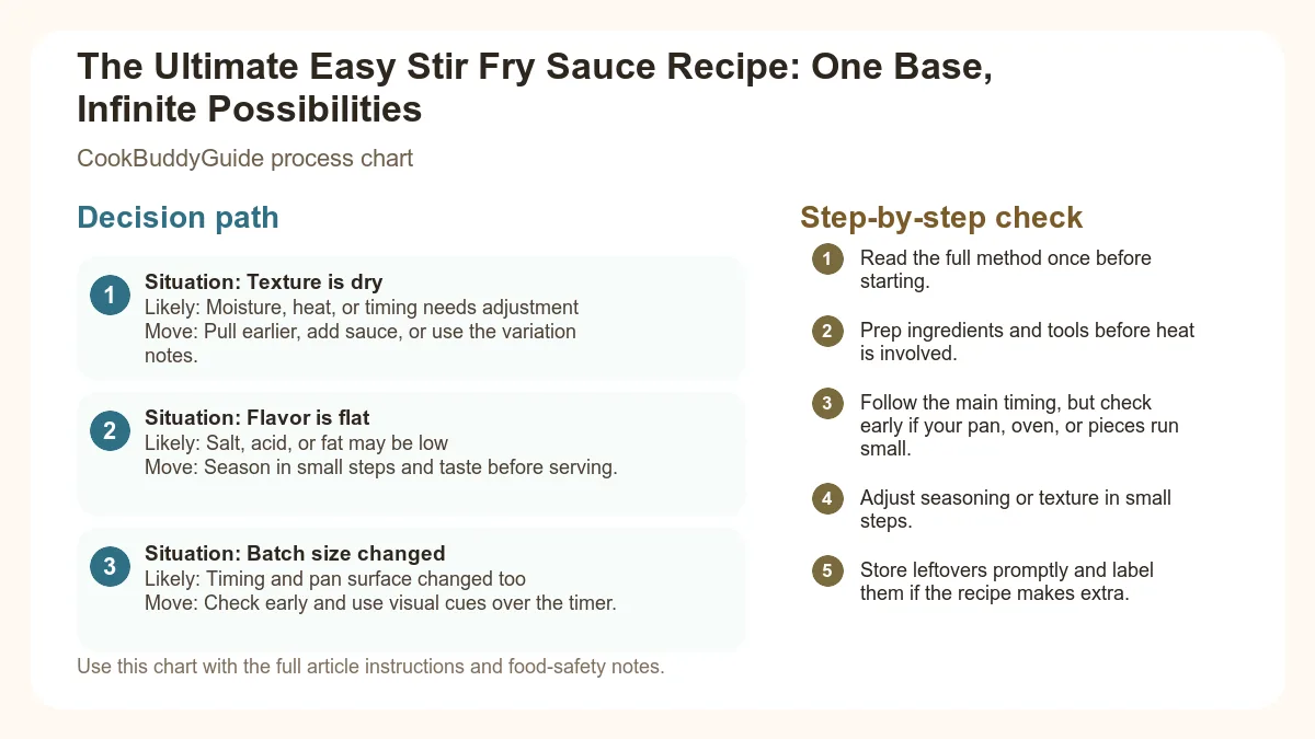 Process chart for The Ultimate Easy Stir Fry Sauce Recipe: One Base, Infinite Possibilities