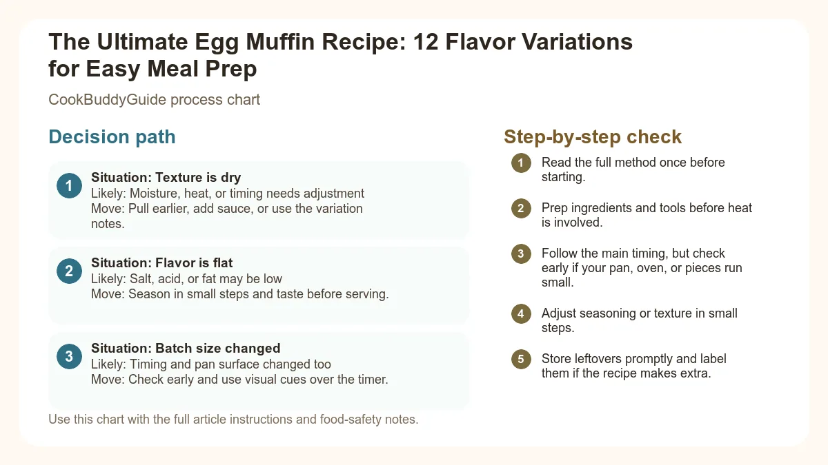 Process chart for The Ultimate Egg Muffin Recipe: 12 Flavor Variations for Easy Meal Prep