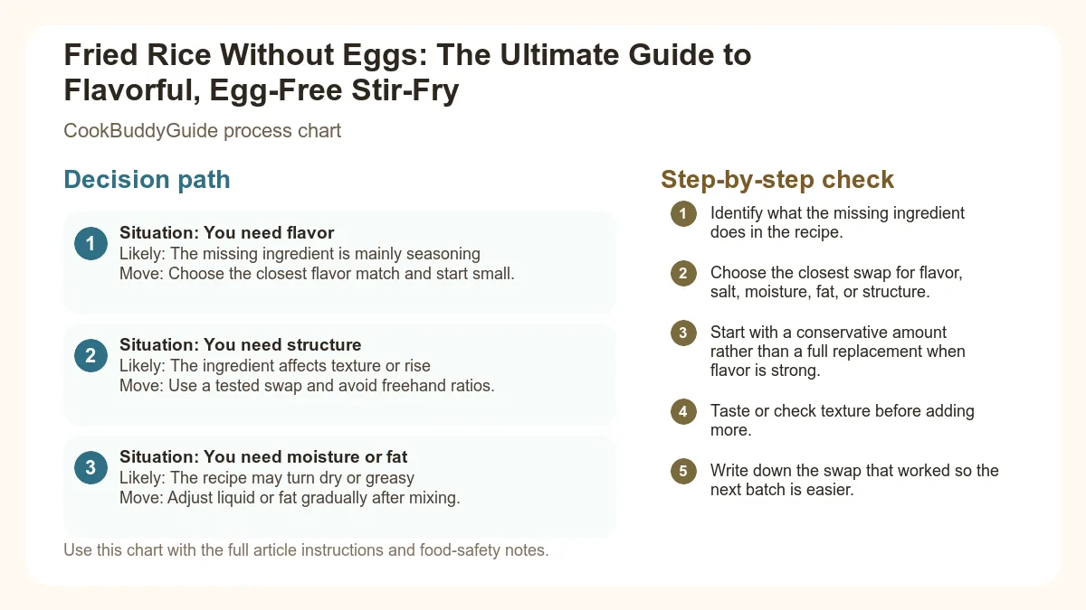 Process chart for Fried Rice Without Eggs: The Ultimate Guide to Flavorful, Egg-Free Stir-Fry