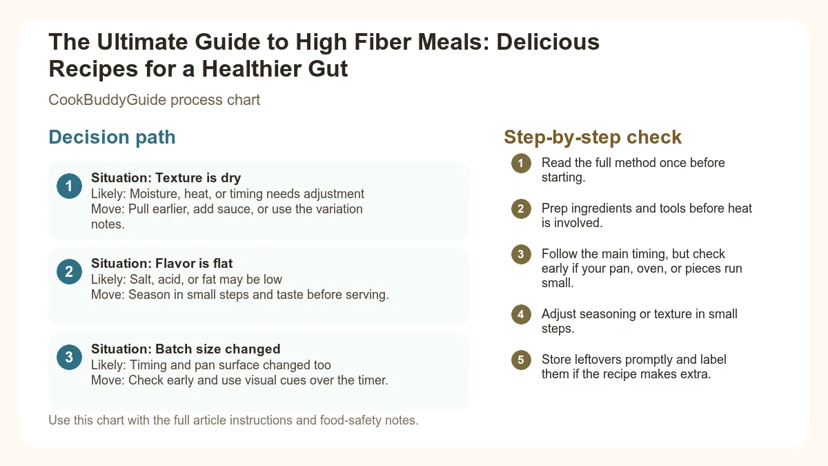 Process chart for The Ultimate Guide to High Fiber Meals: Delicious Recipes for a Healthier Gut