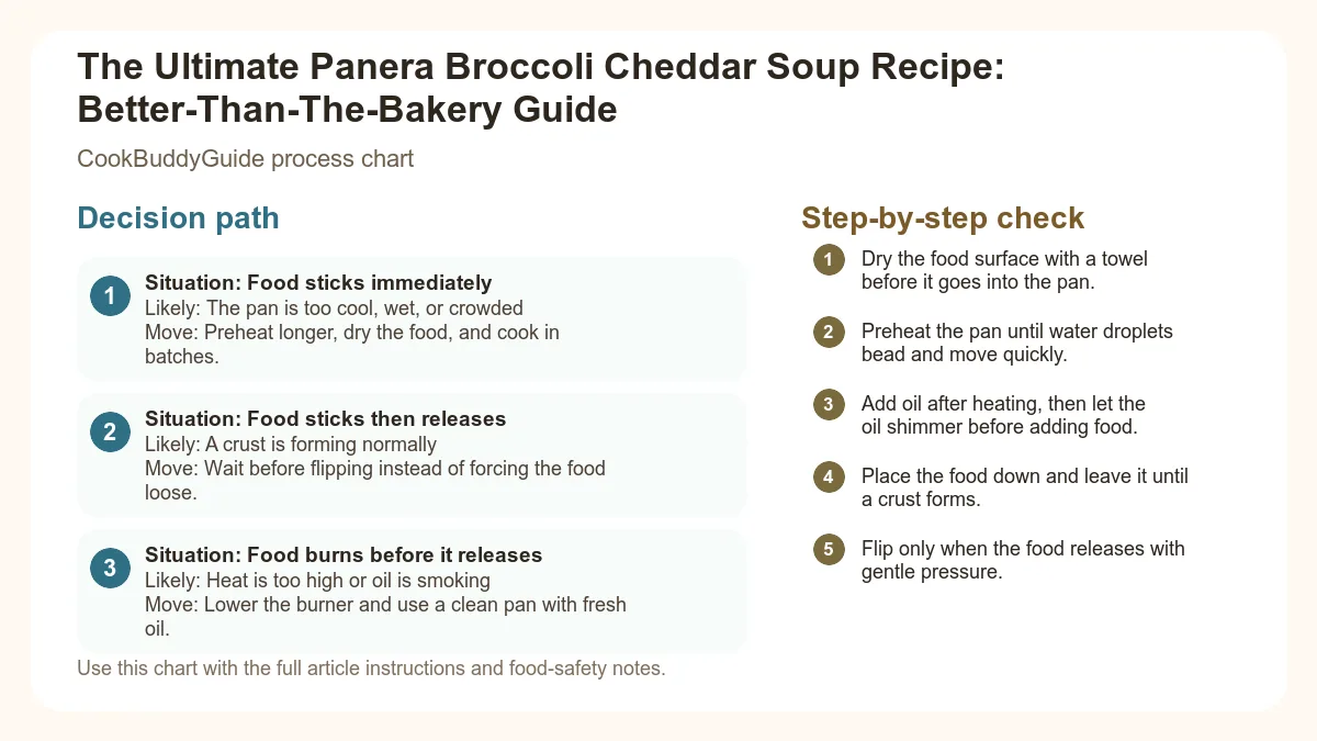 Process chart for The Ultimate Panera Broccoli Cheddar Soup Recipe: Better-Than-The-Bakery Guide