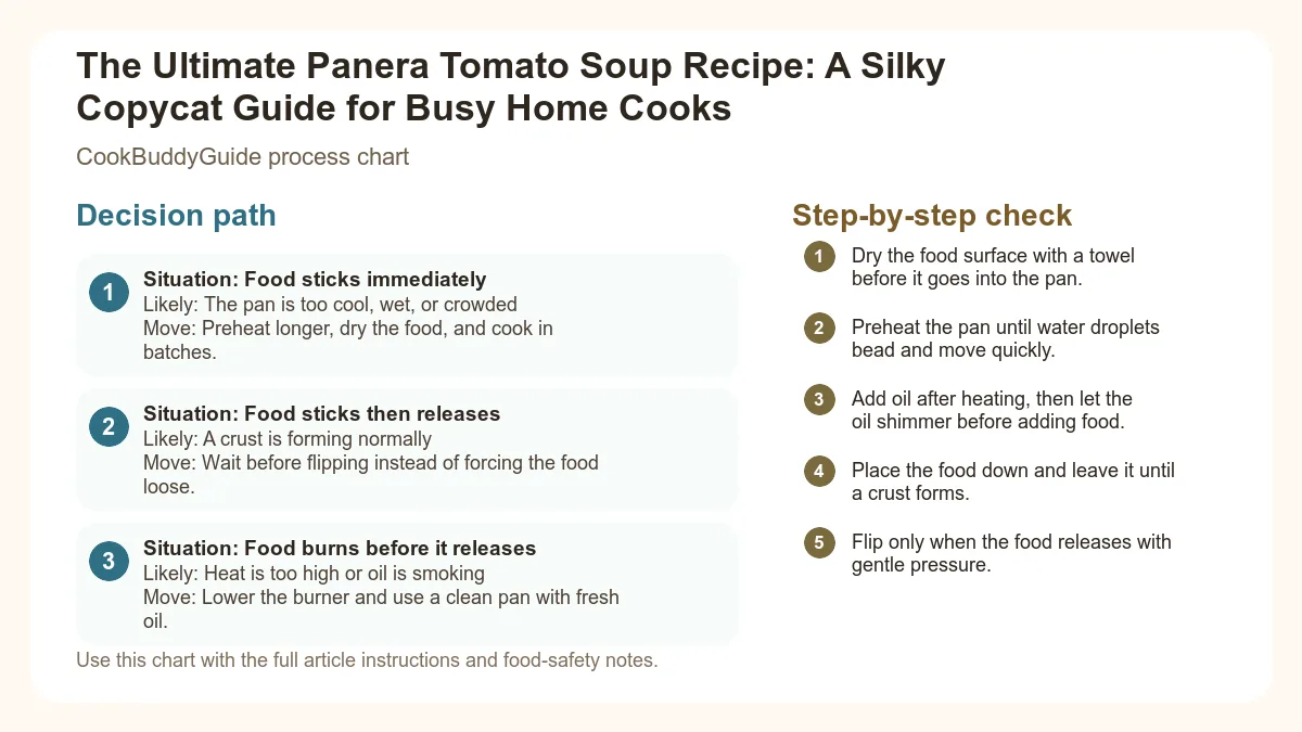Process chart for The Ultimate Panera Tomato Soup Recipe: A Silky Copycat Guide for Busy Home Cooks