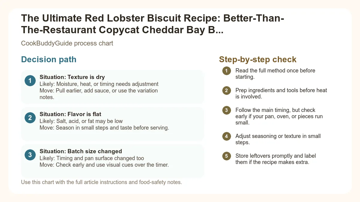 Process chart for The Ultimate Red Lobster Biscuit Recipe: Better-Than-The-Restaurant Copycat Cheddar Bay Biscuits