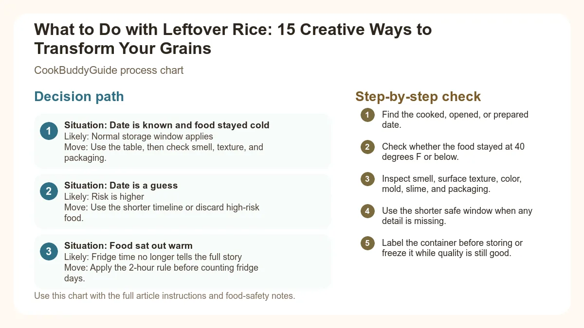 Process chart for What to Do with Leftover Rice: 15 Creative Ways to Transform Your Grains