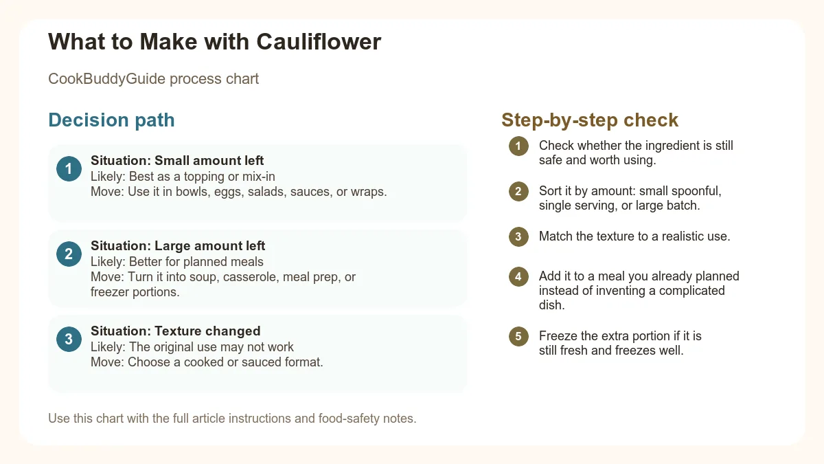 Process chart for What to Make with Cauliflower