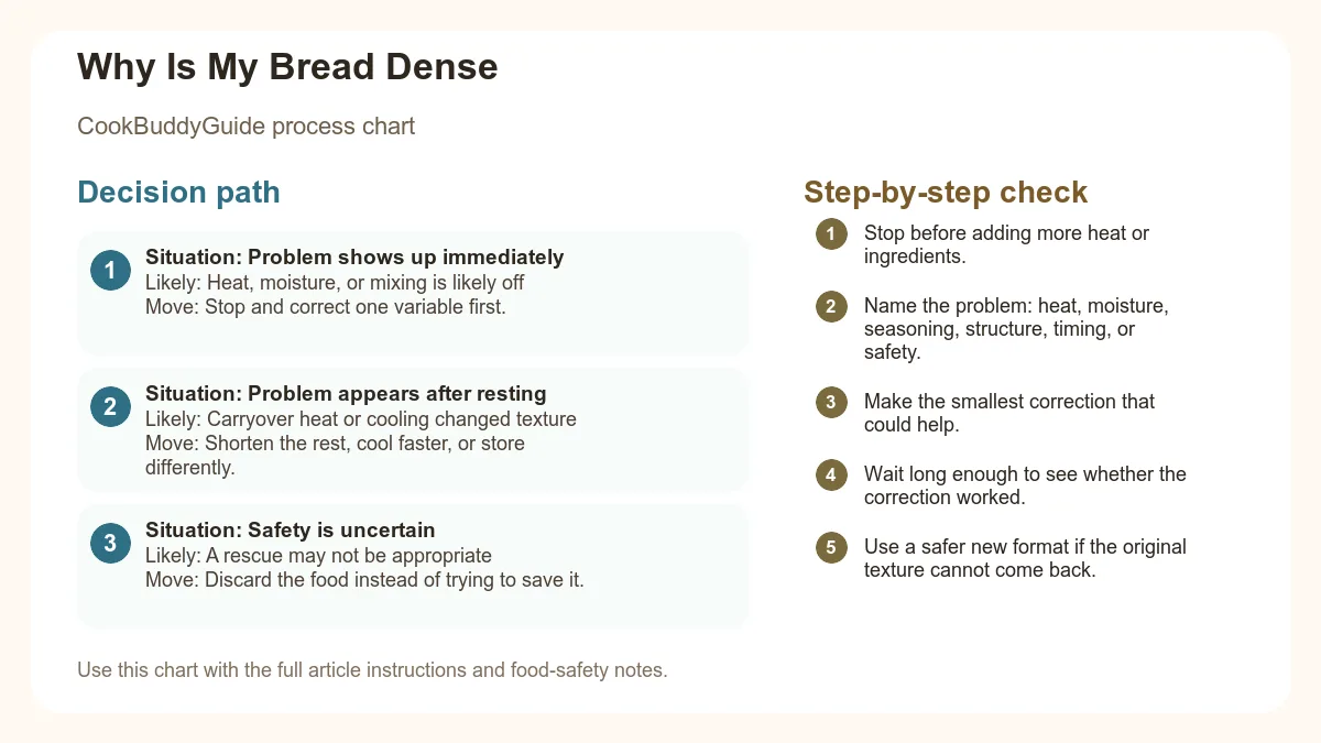 Process chart for Why Is My Bread Dense
