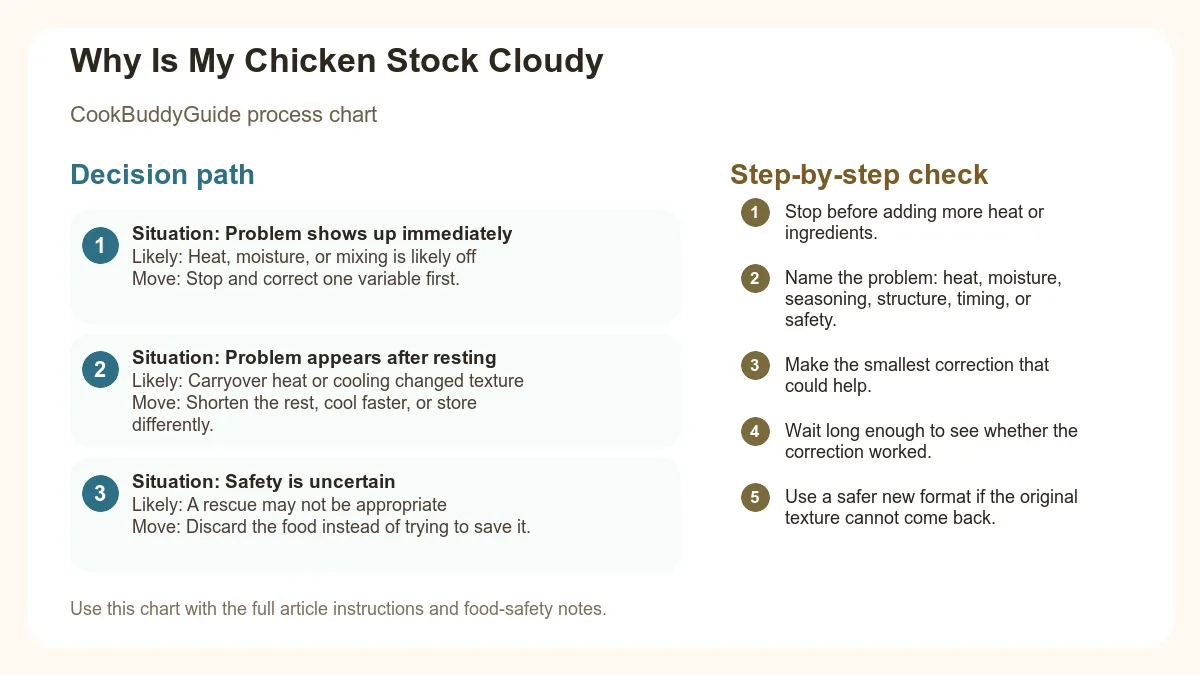 Process chart for Why Is My Chicken Stock Cloudy